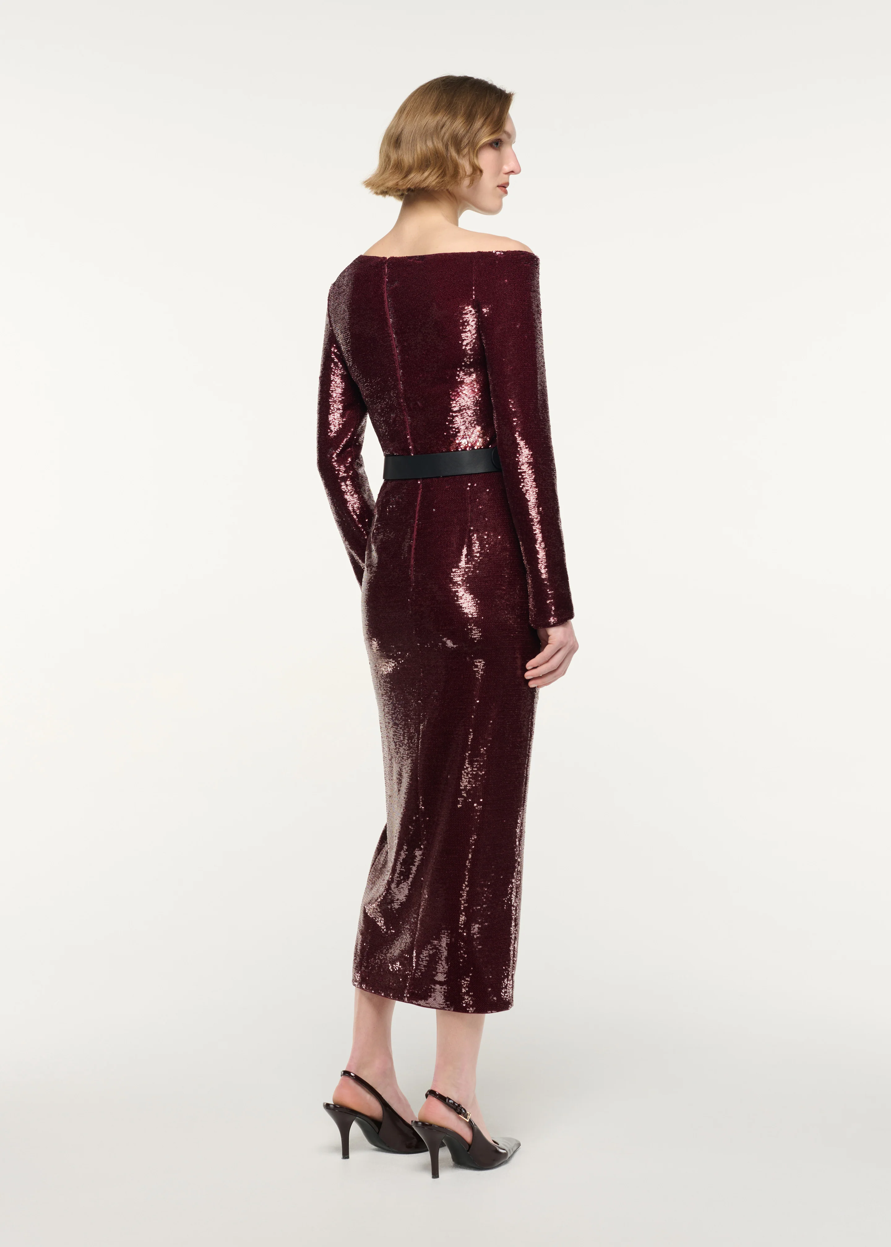 Asymetric Neckline Fitted Top - Image 3