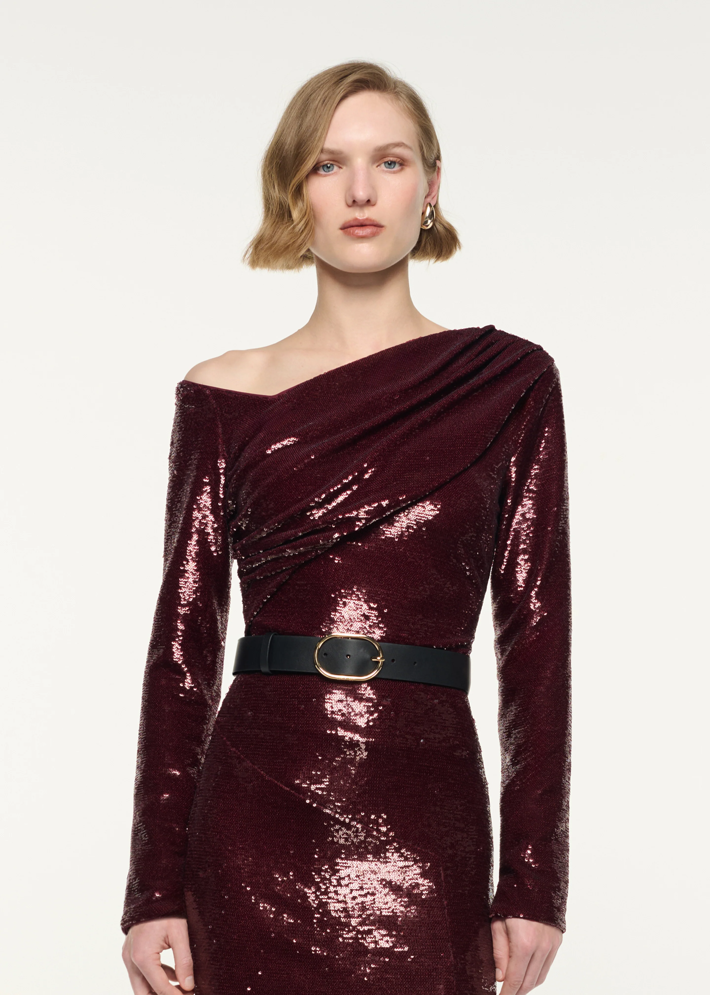 Asymetric Neckline Fitted Top - Image 4