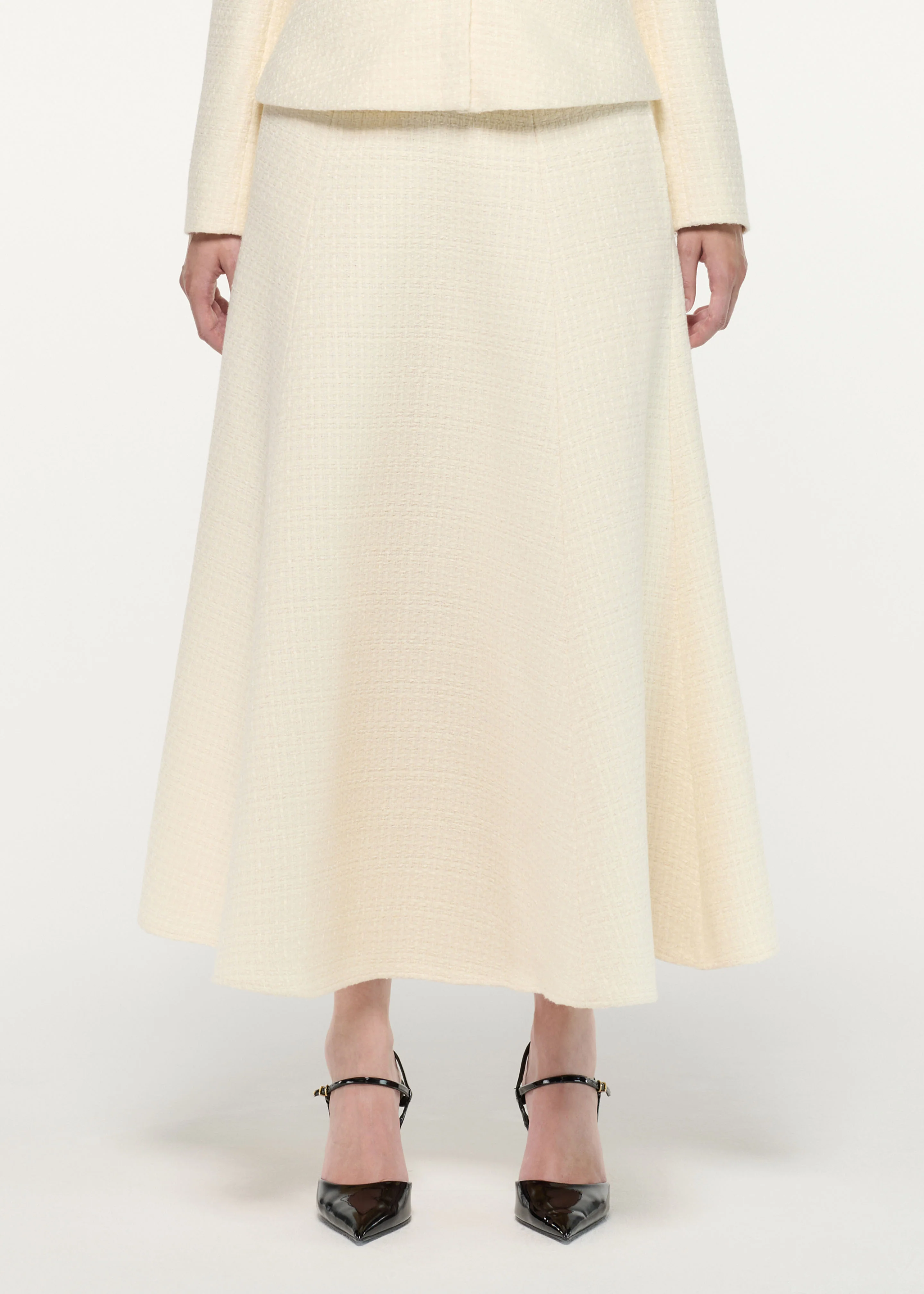 Boucle Midi Flared Skirt - Image 4