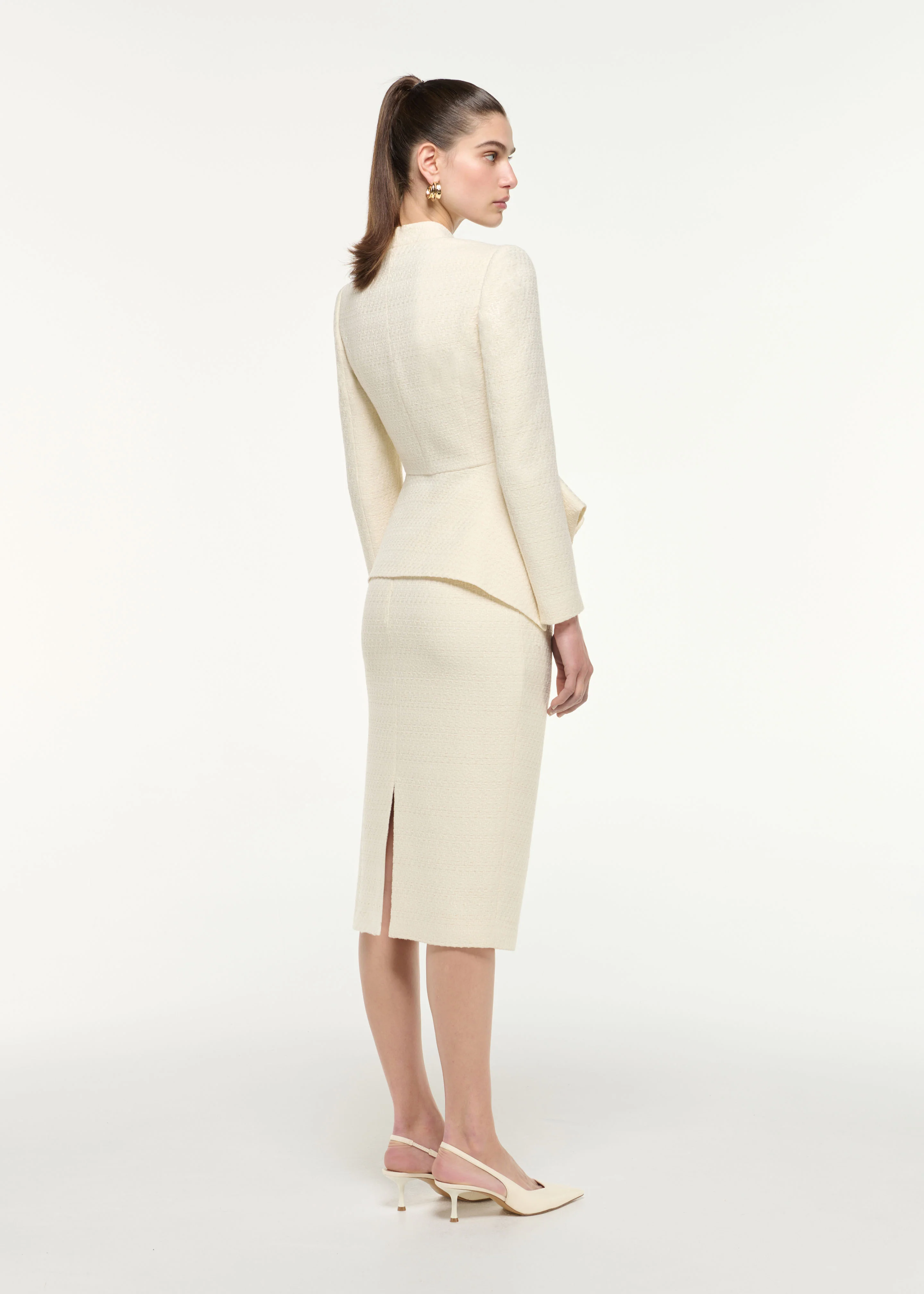 Boucle Peplum Jacket - Image 3