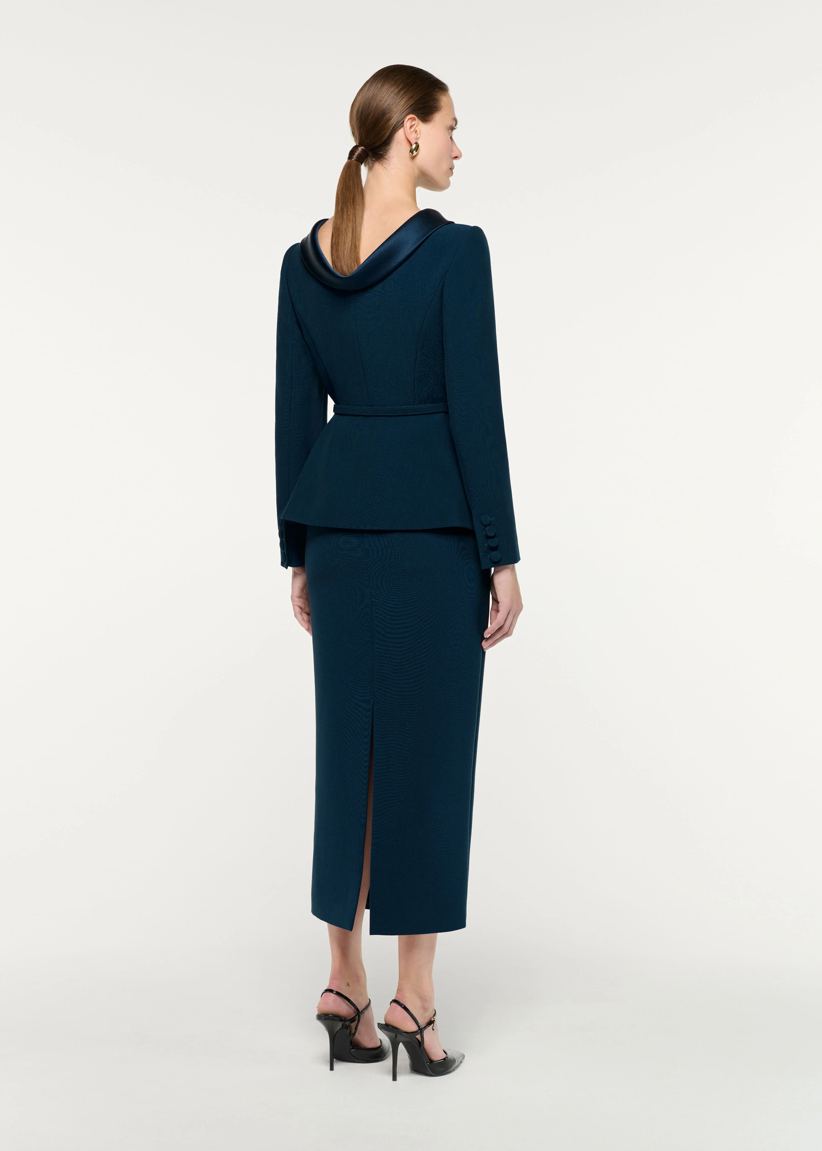 Crepe Collared Jacket - Image 3