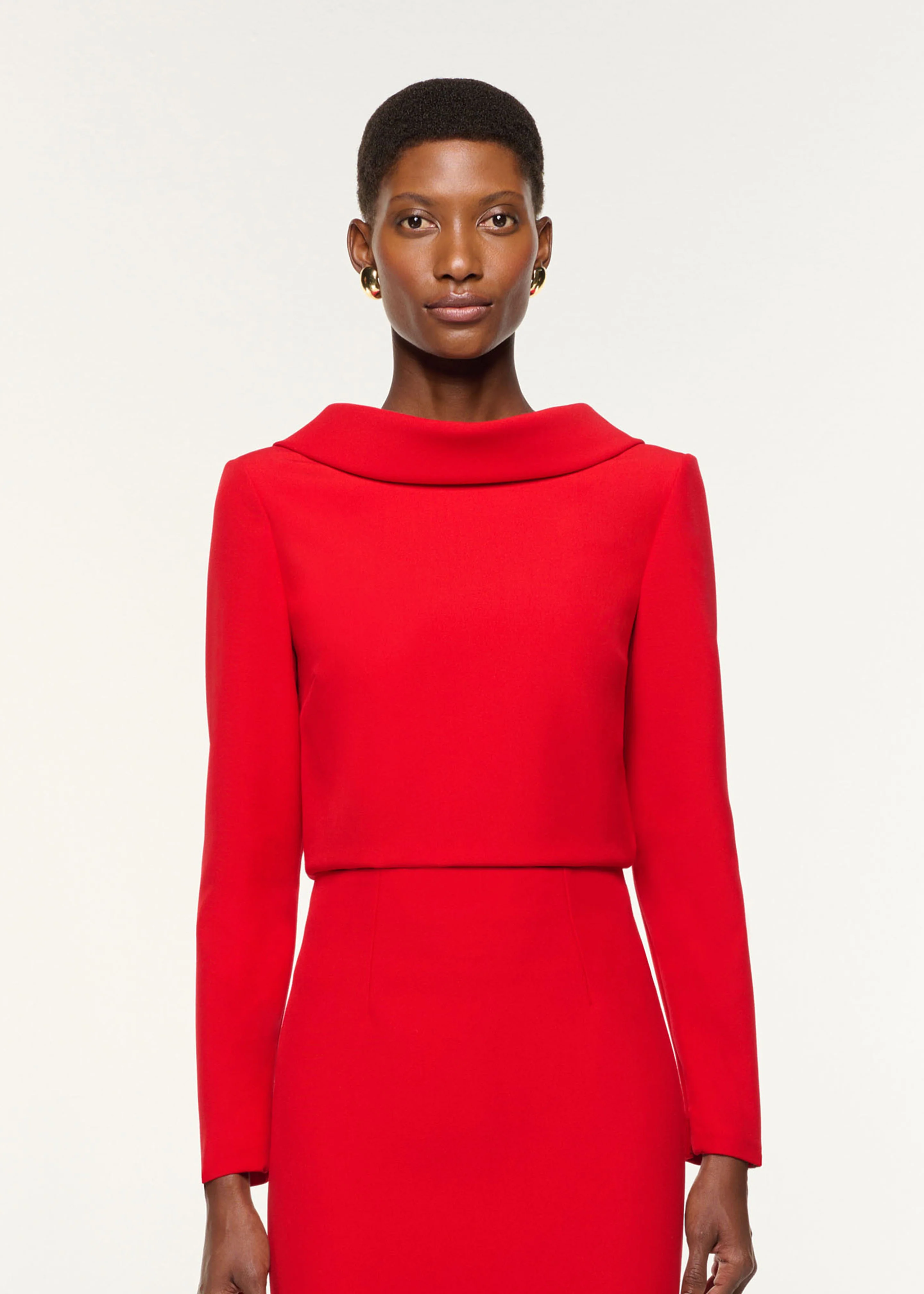 Crepe Column Skirt - Image 4