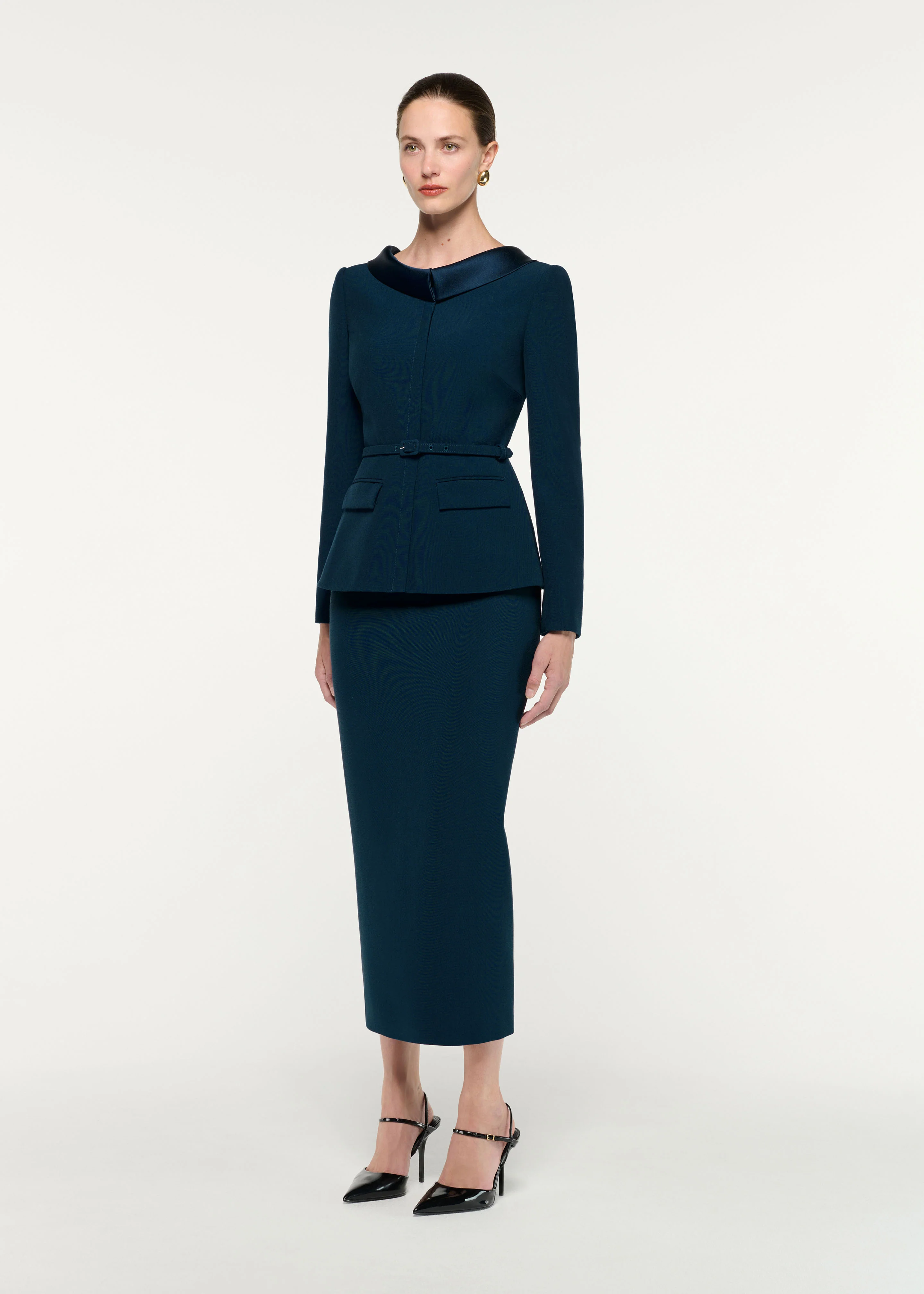 Crepe Midi Skirt - Image 2