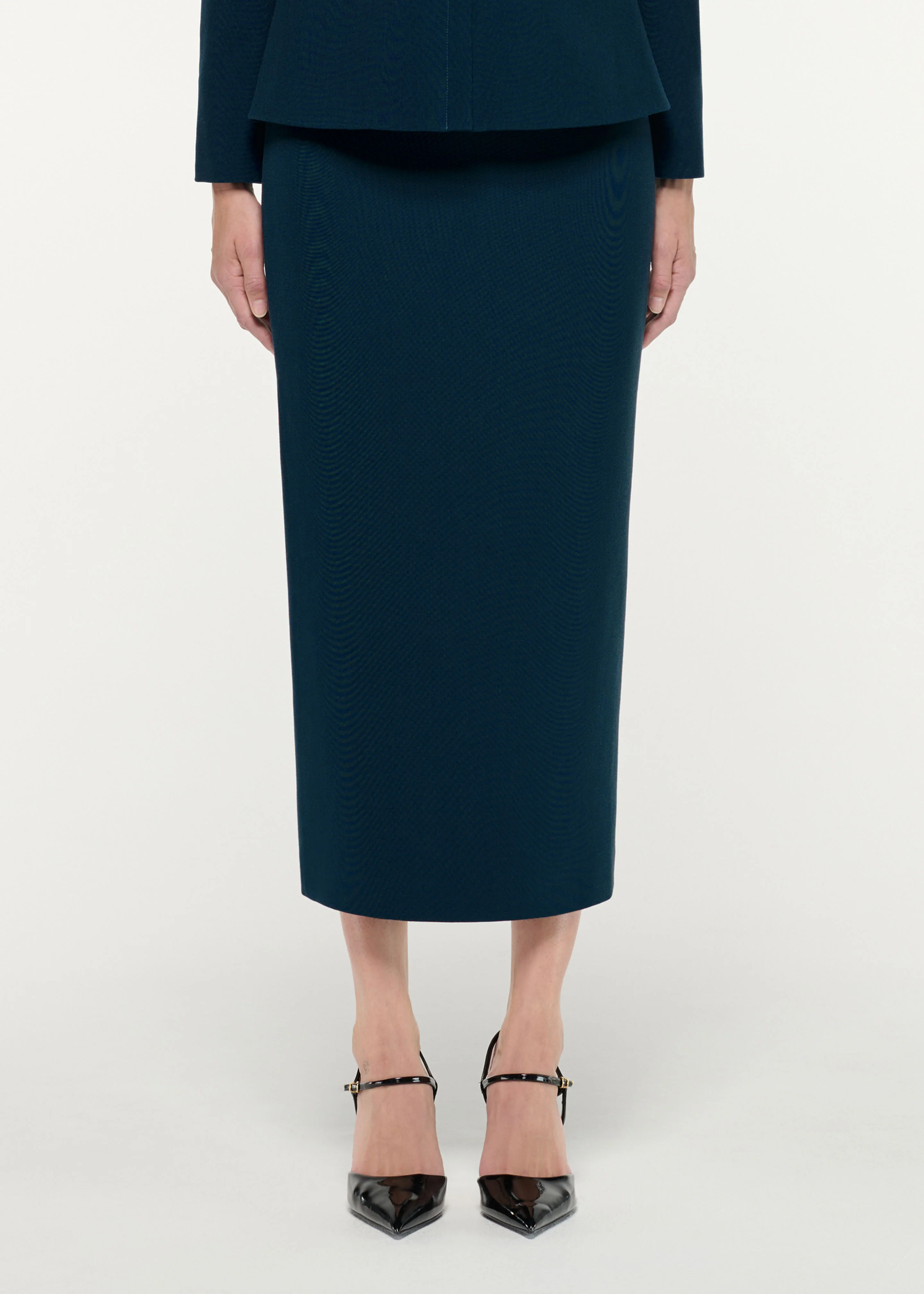 Crepe Midi Skirt - Image 4