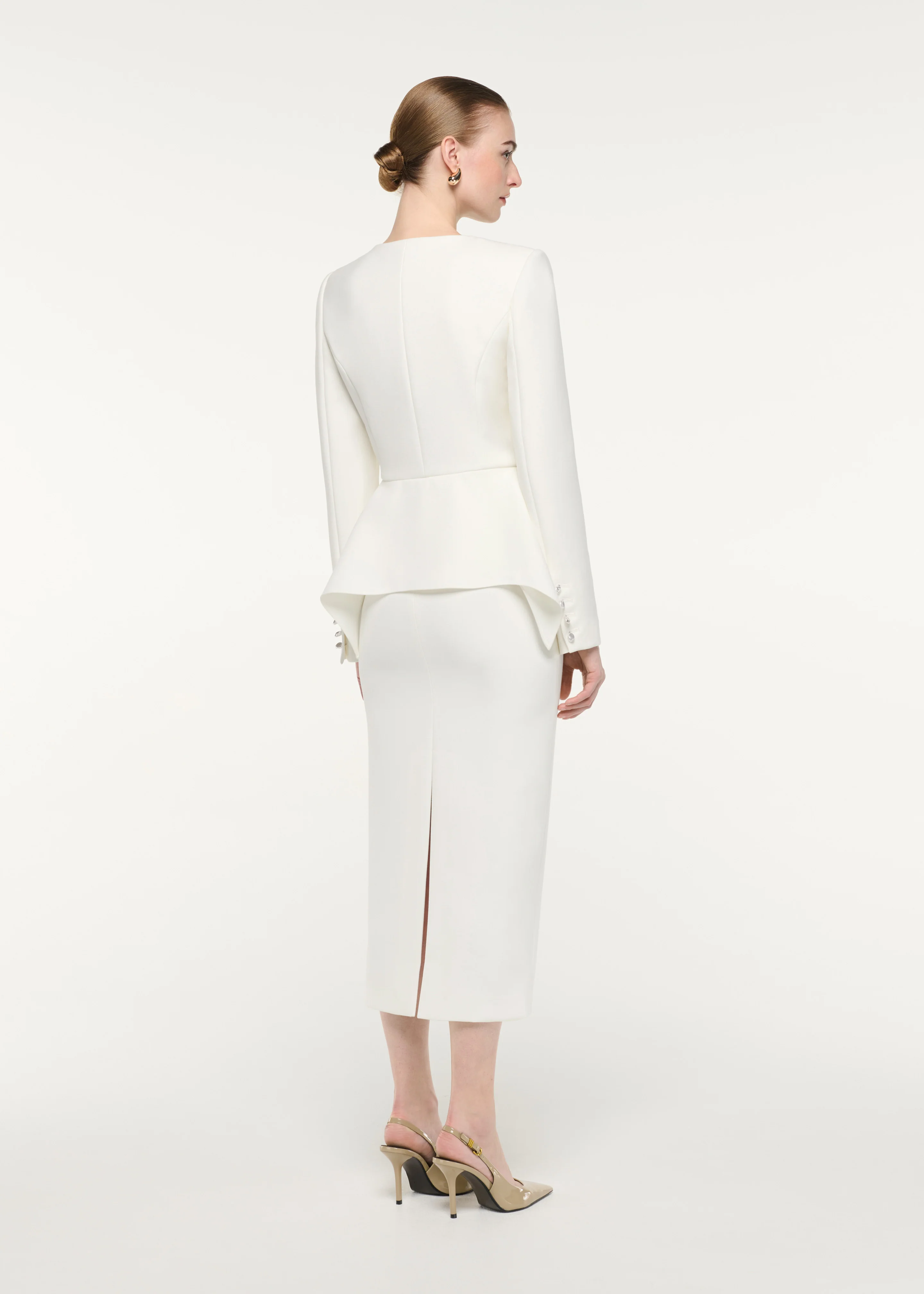 Crepe Midi Skirt - Image 3