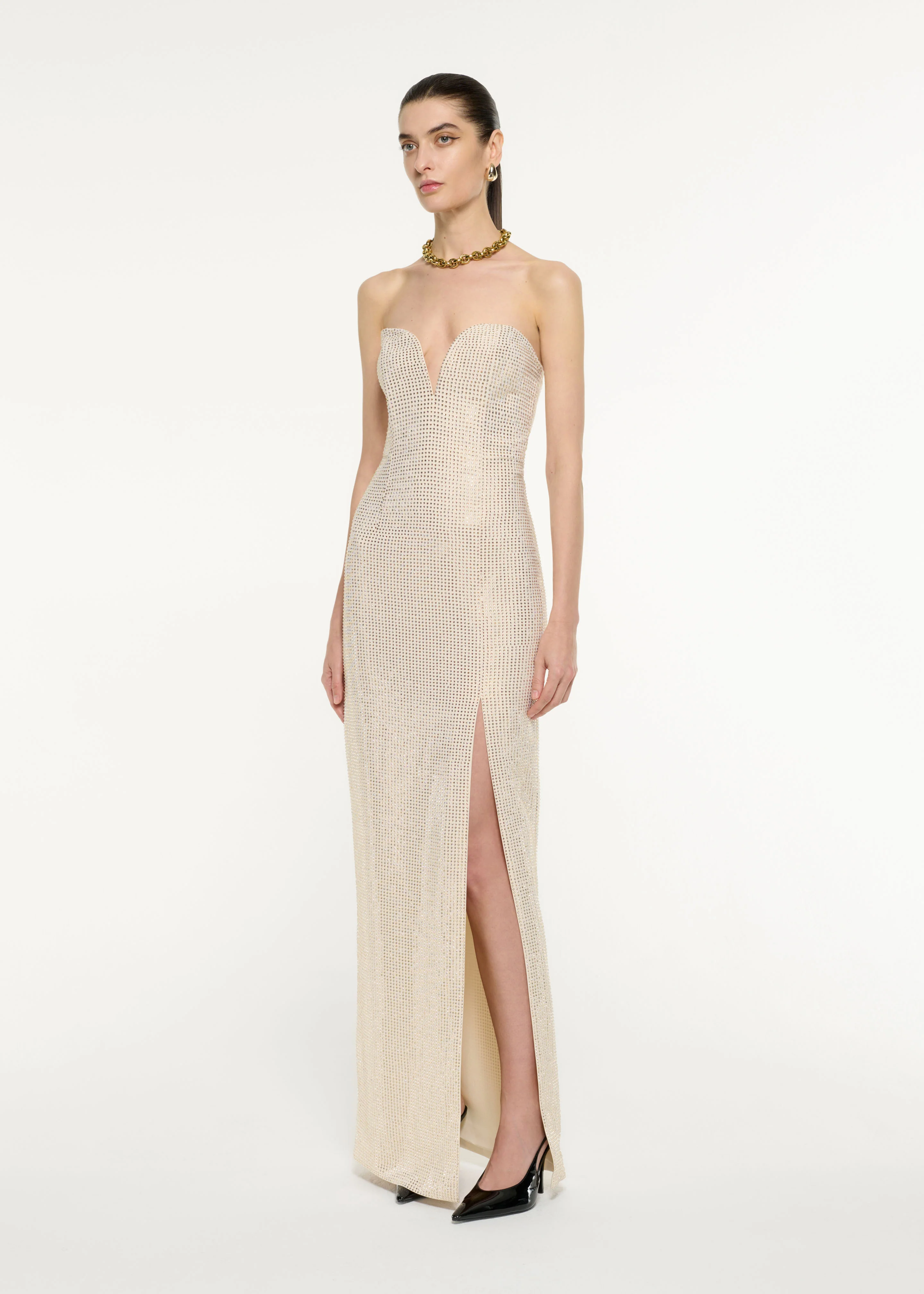 Diamante Embellished Gown - Image 2