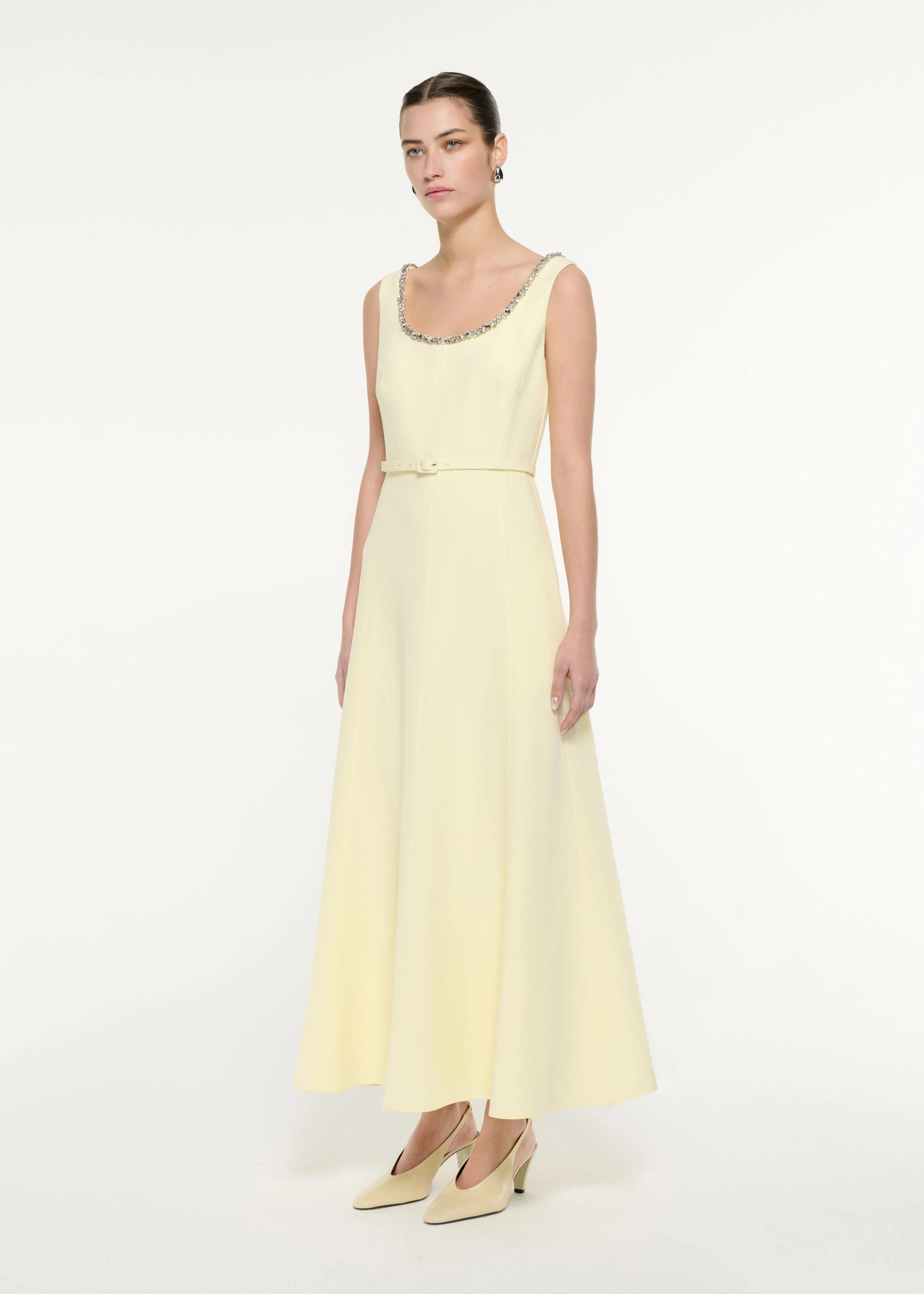 Embellished Heavy Cady Maxi Dress - Image 2