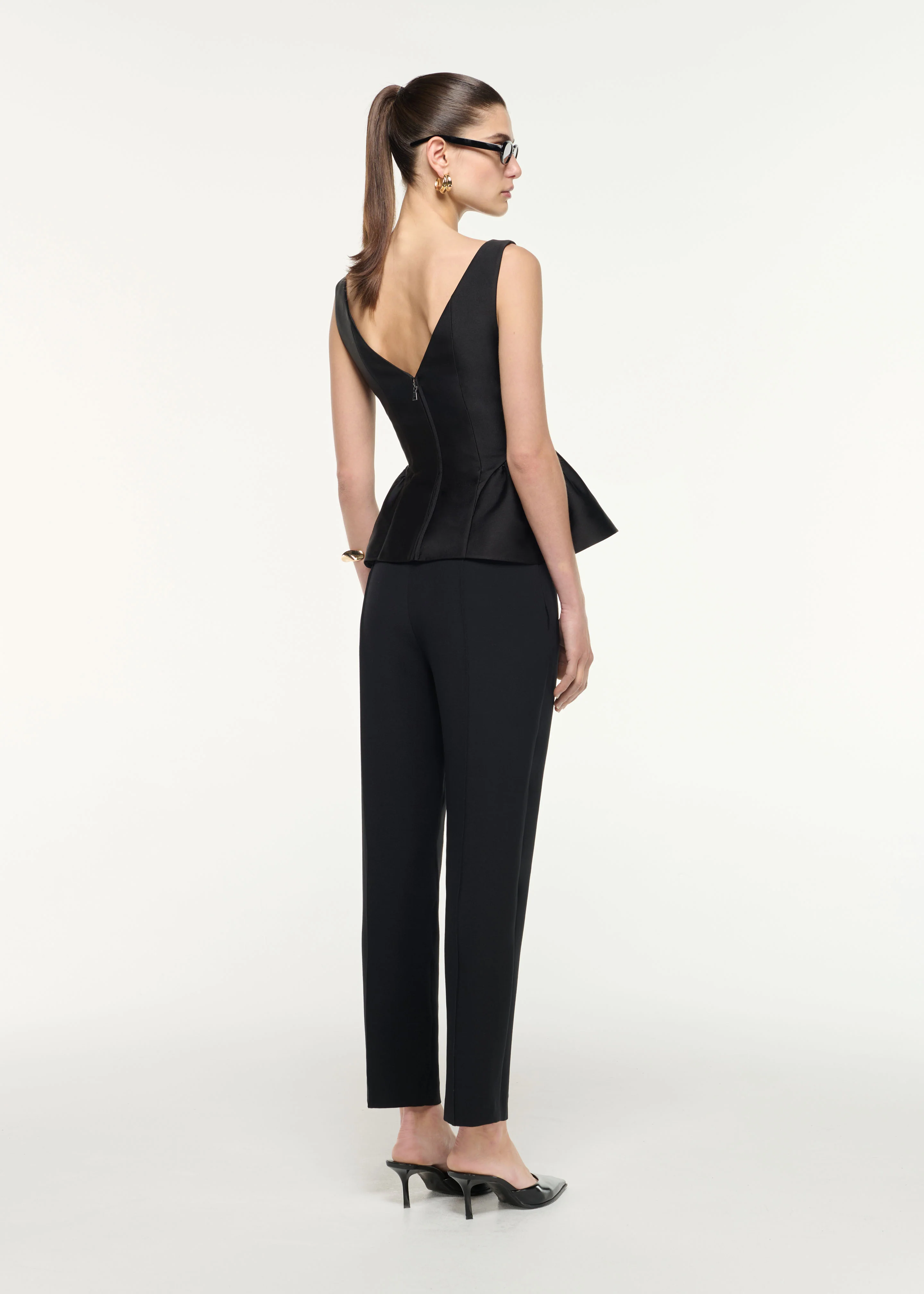 Gathered Taffeta Top - Image 3