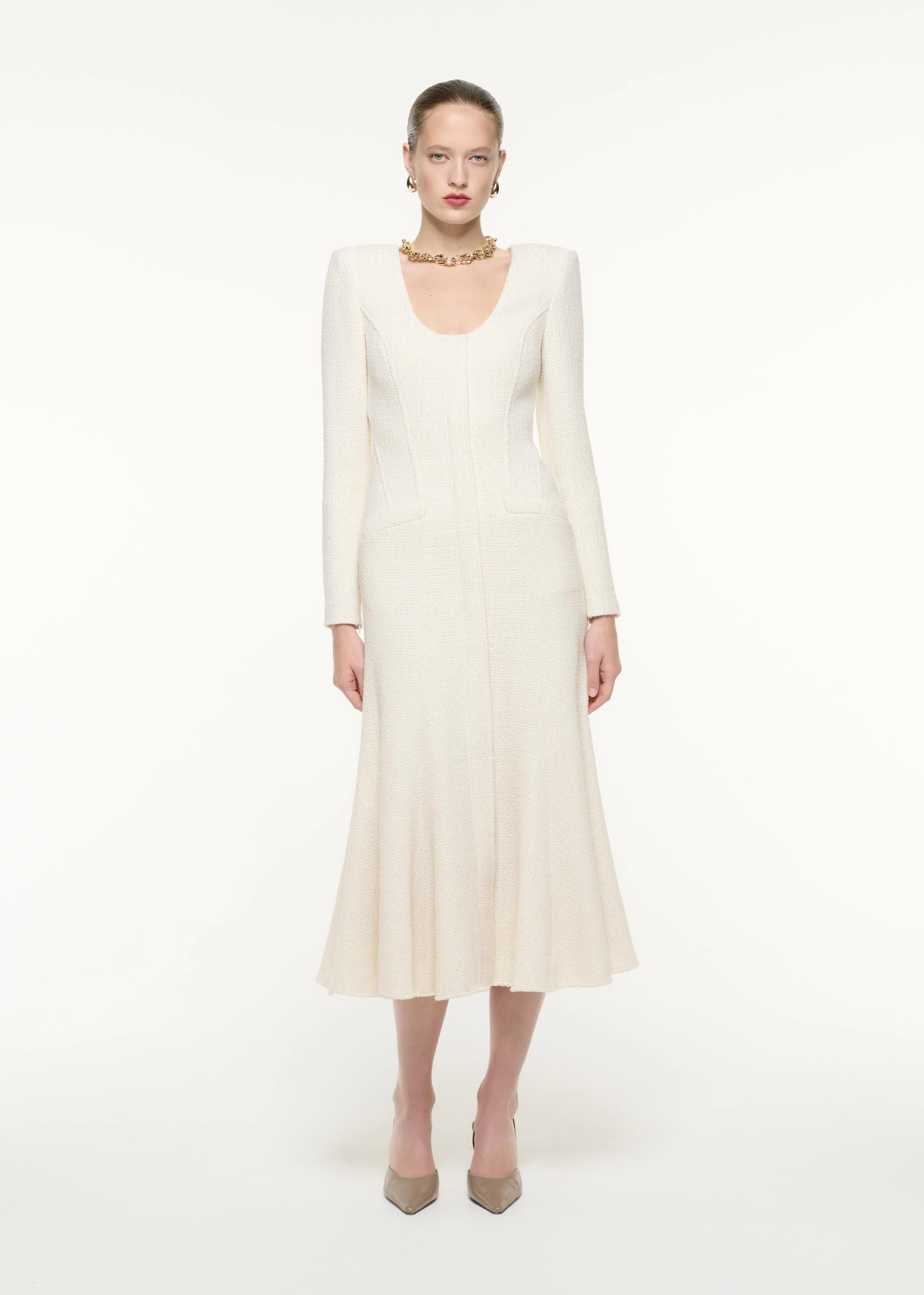 Boucle Midi Dress
