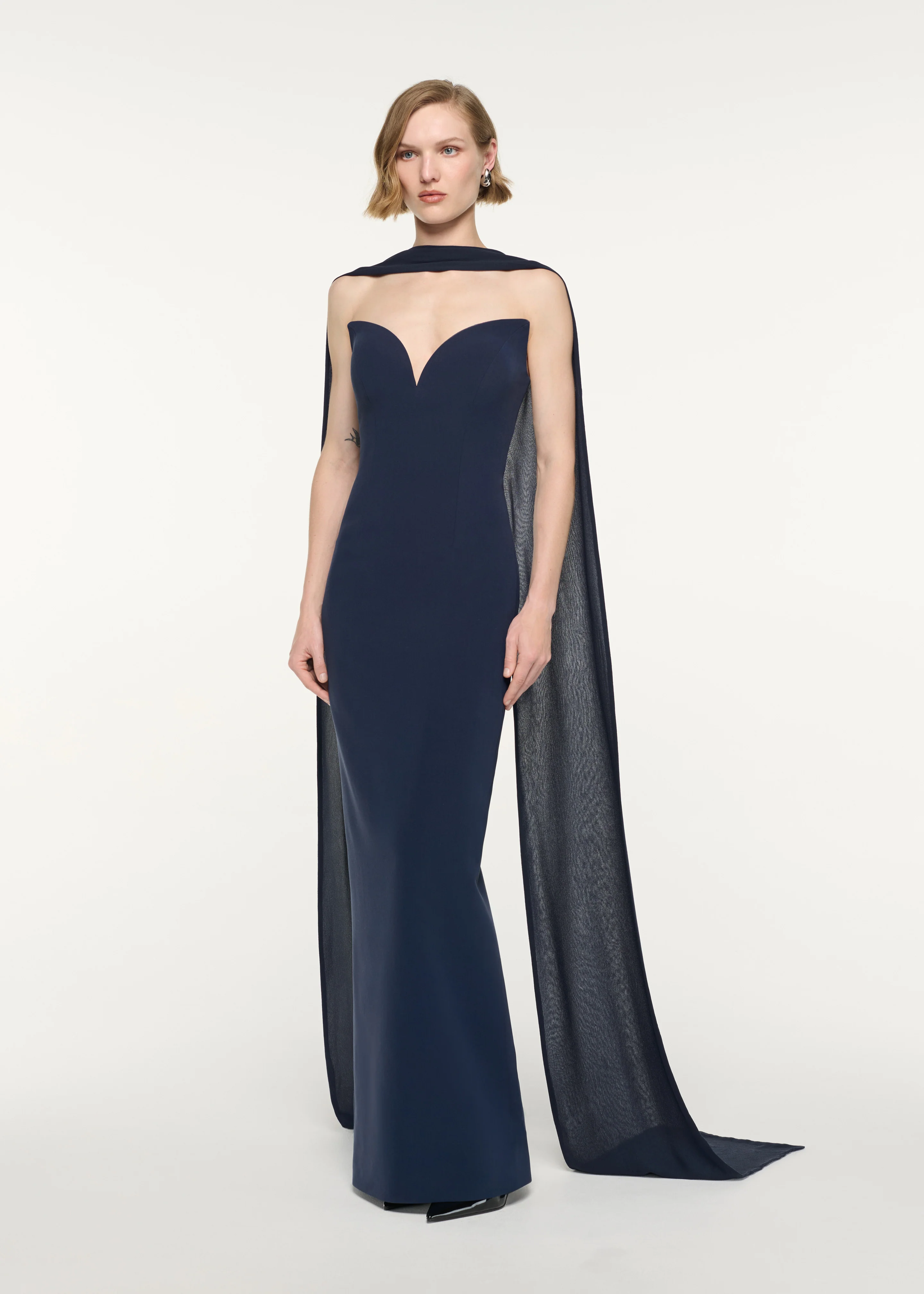 Plunge Neckline Gown - Image 2