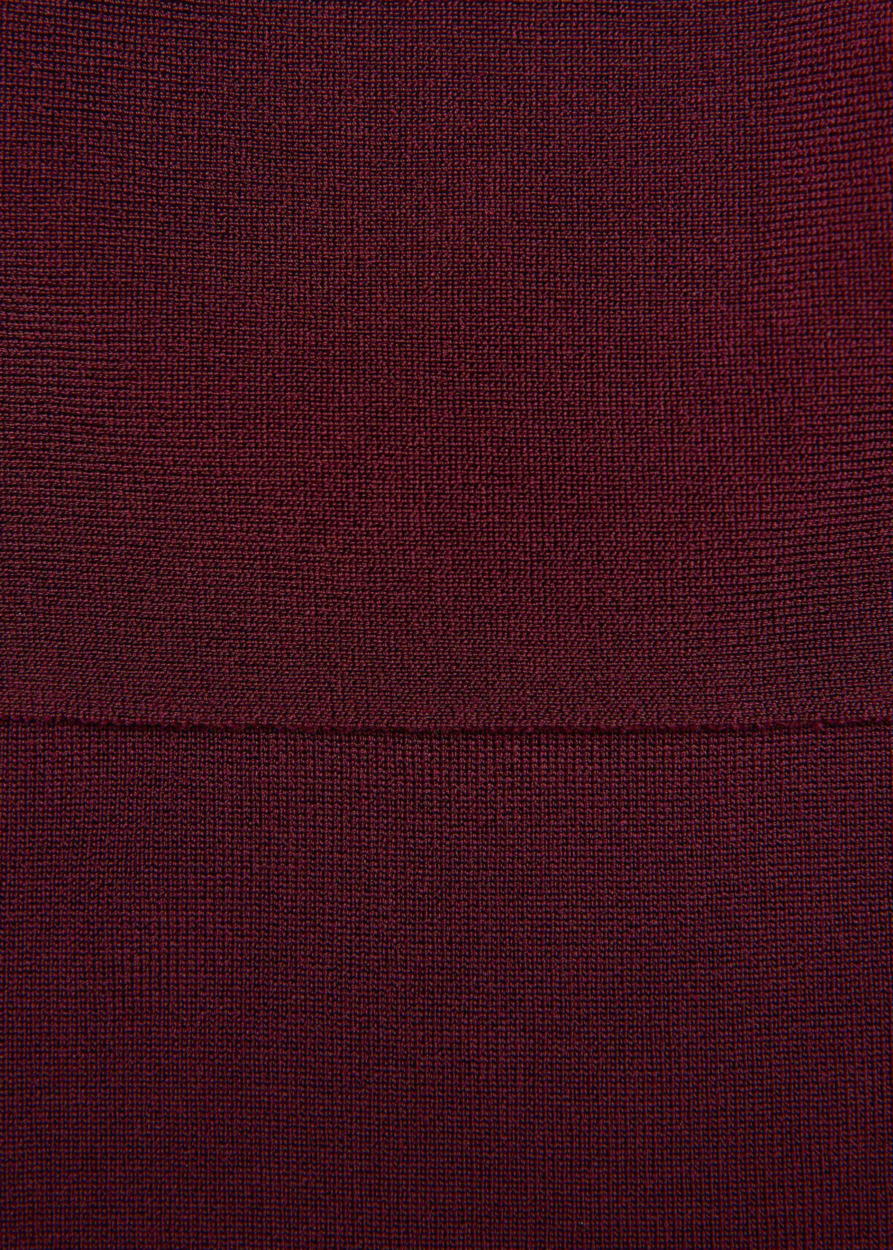 Scarf Detail Off The Shoulder Knit Dress - Image 5