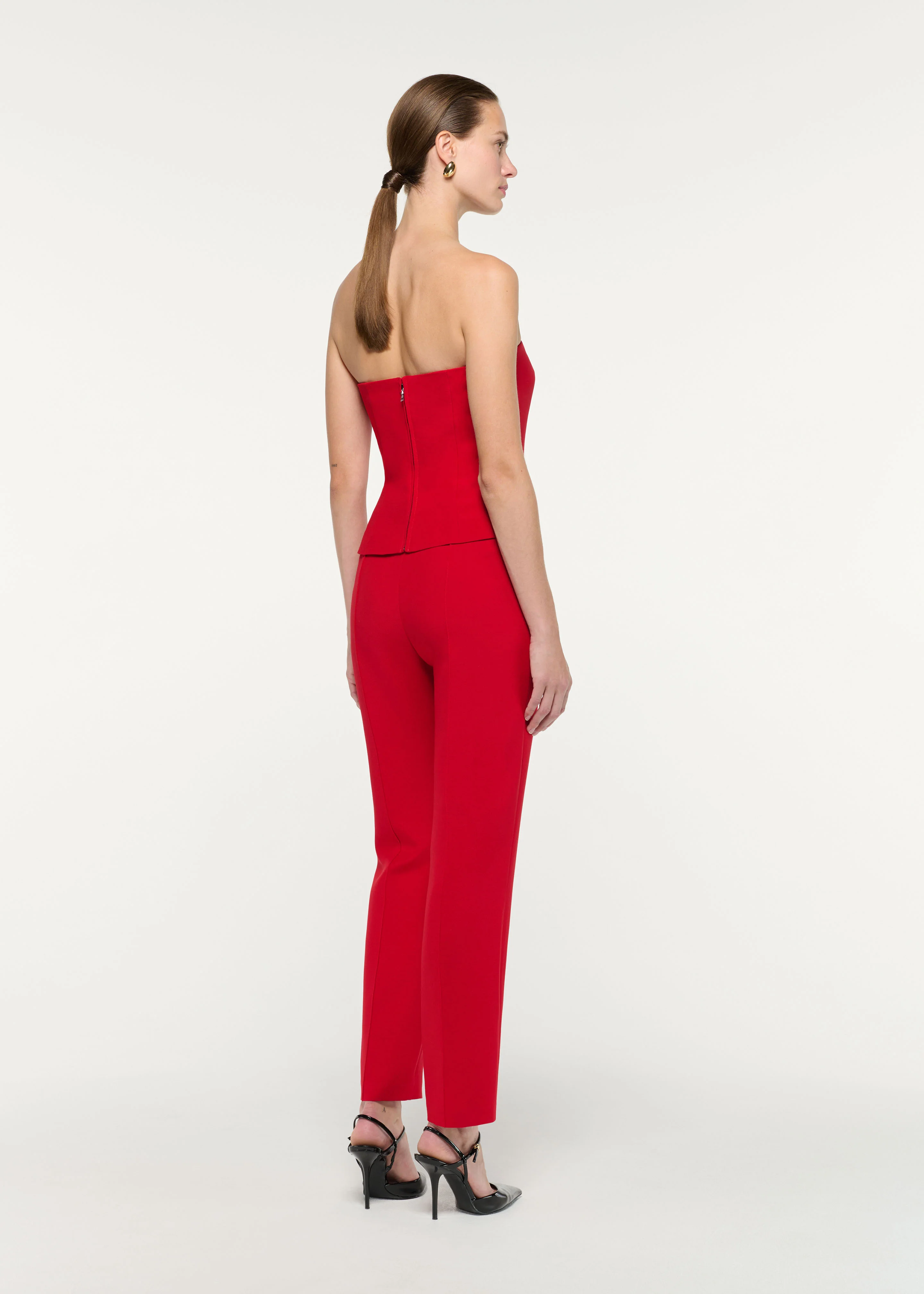 Strapless Wool Silk Top - Image 3
