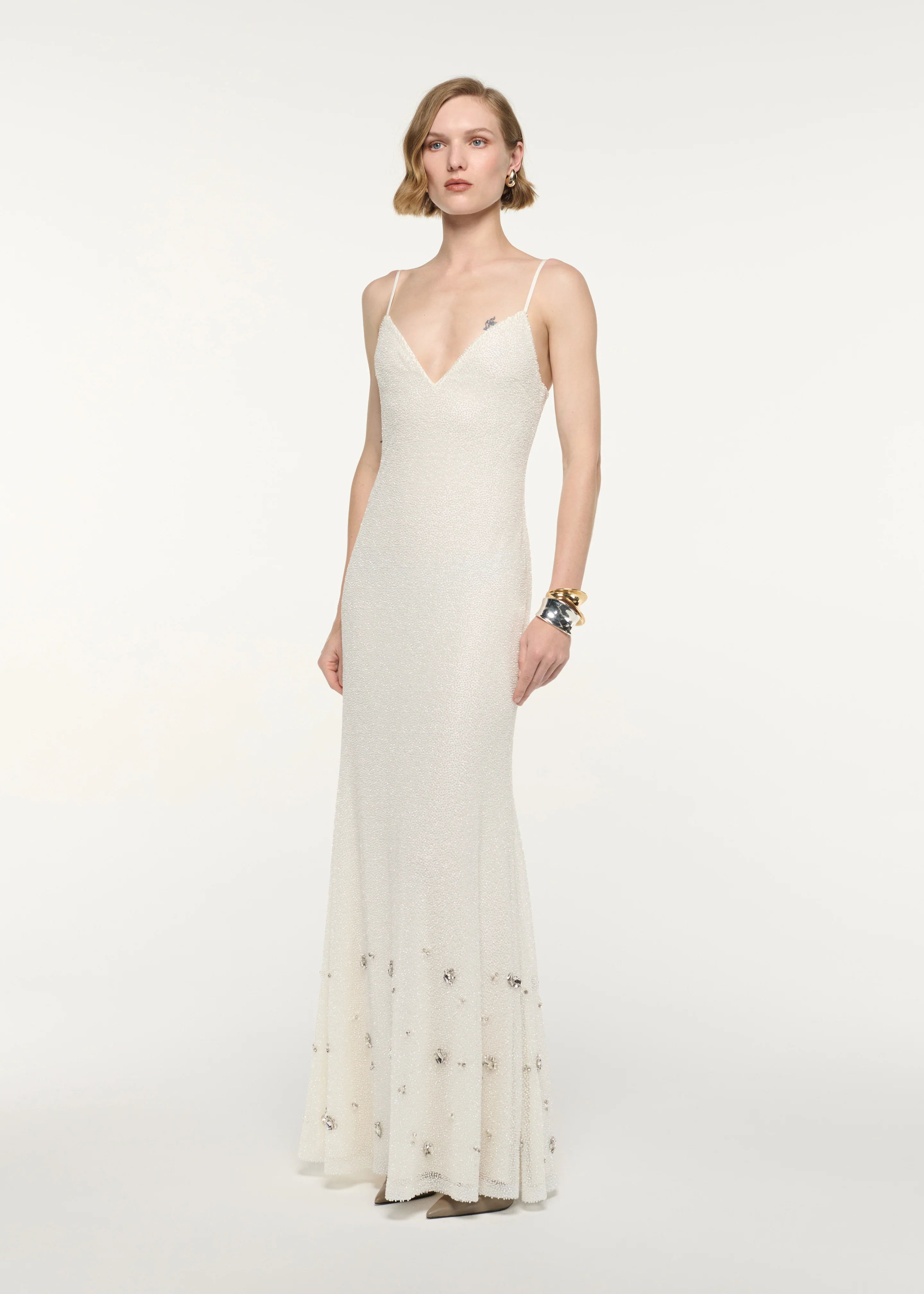 V-Neck Beaded Slip Dress - Image 2
